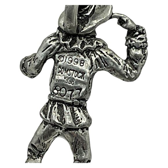 Vintage Scarecrow Pendant Comstock Pewter Wizard of Oz 1998 Nylon Necklace - Picture 5 of 6